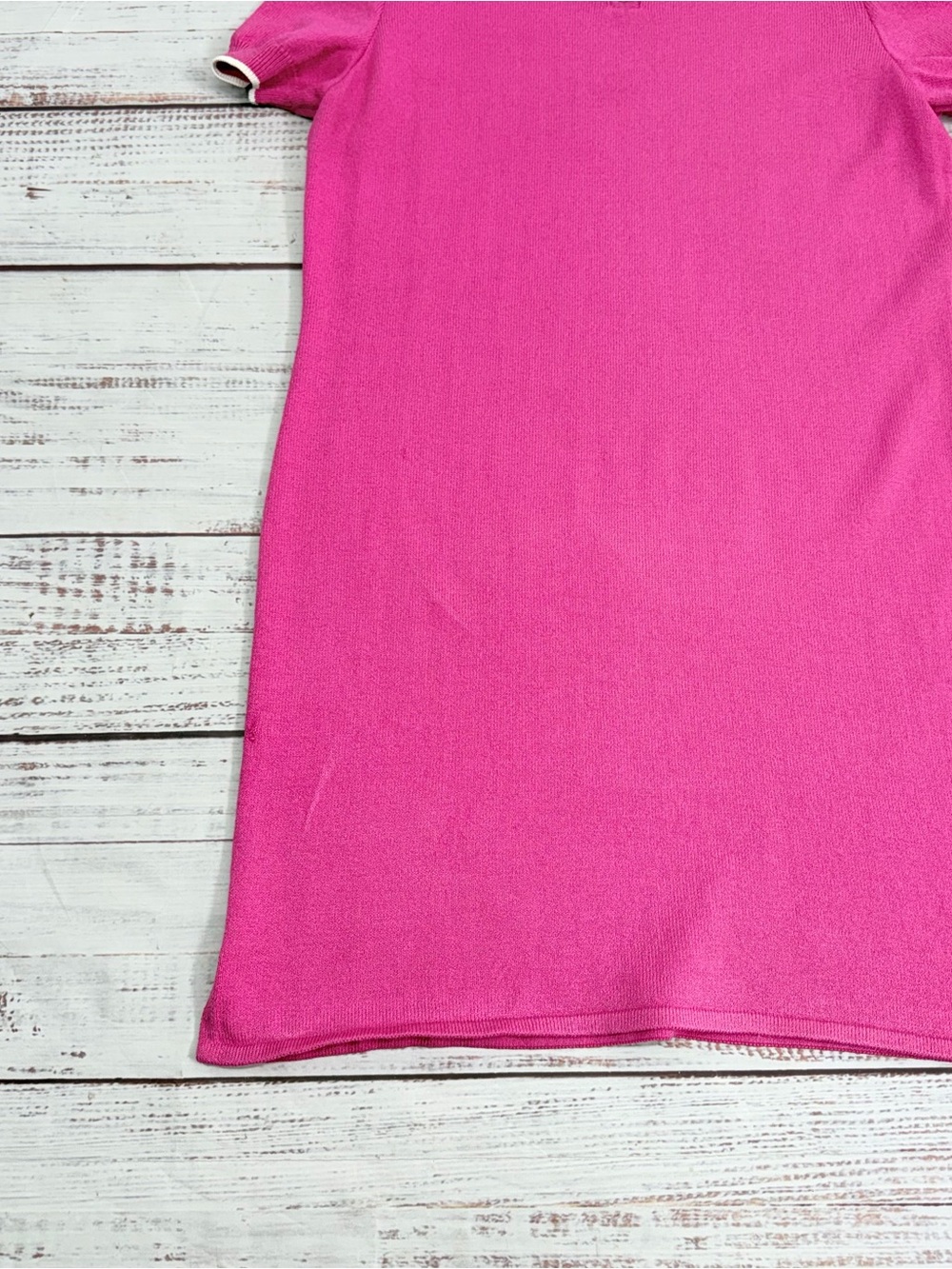 St. John Collection Women’s Size 12 Hot Pink Knit Dress Read - Picture 14 of 16